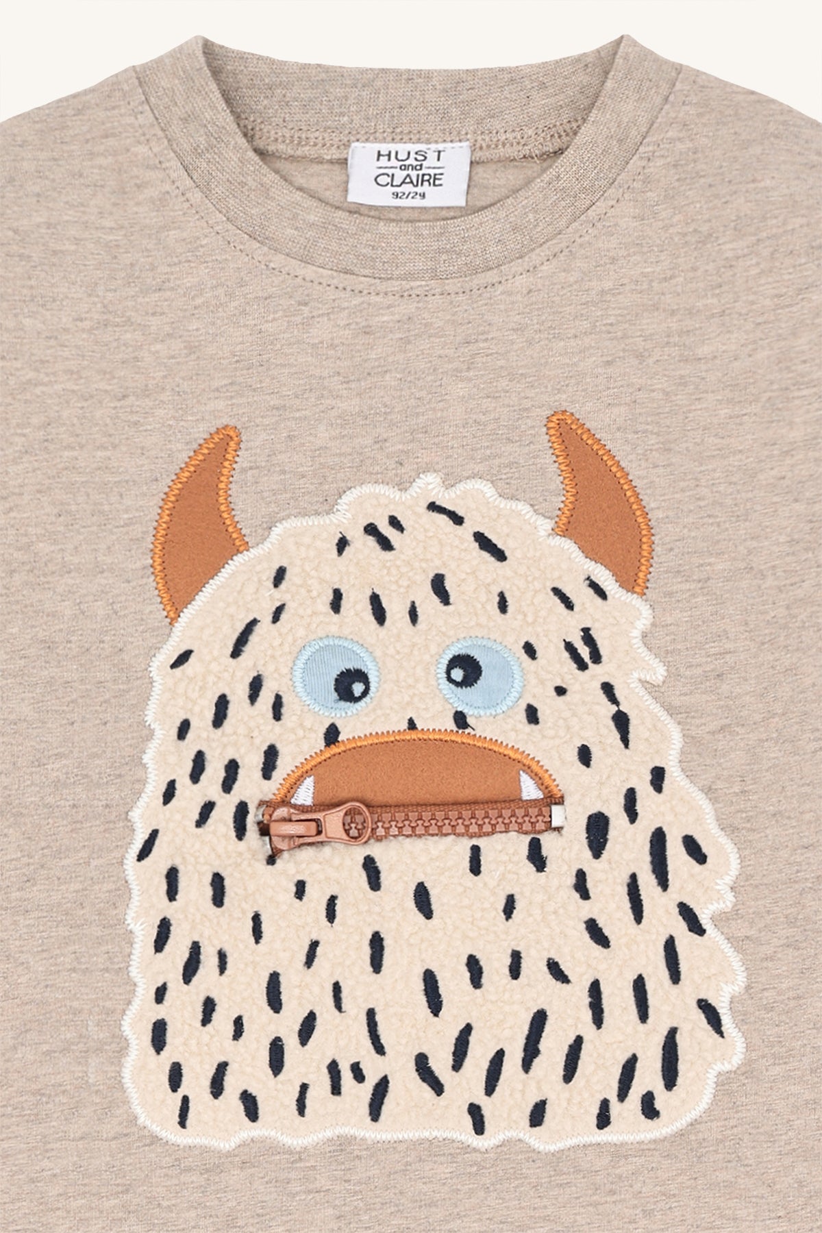 Hust & Claire HCAnton Snowmonster Tröja - Biscuit