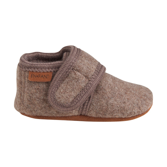 En Fant Baby Wool slippers - Walnut