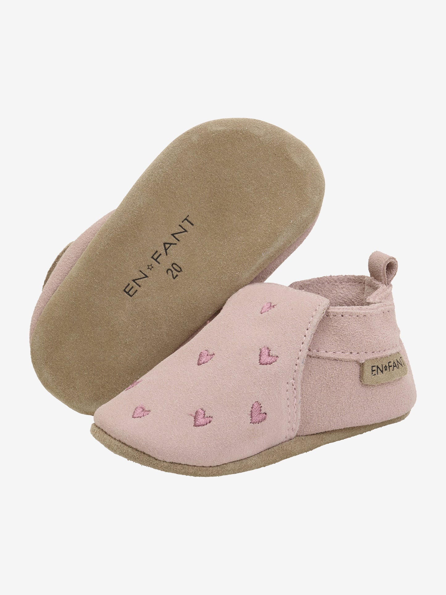 En Fant Innetofflor Suede Emb. - Misty Rose