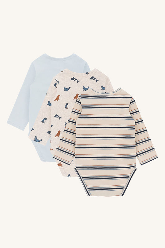 Hust & Claire HCBertram Skater 3-pack Body - Light Blue