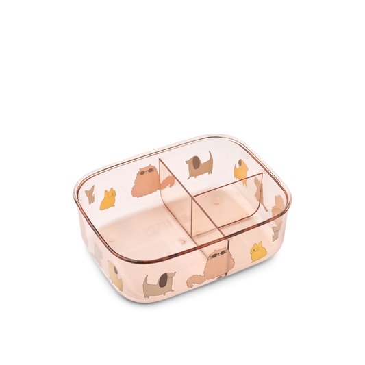 Liewood Arthur Tritan Lunchbox - Cats and Dogs / Sandy