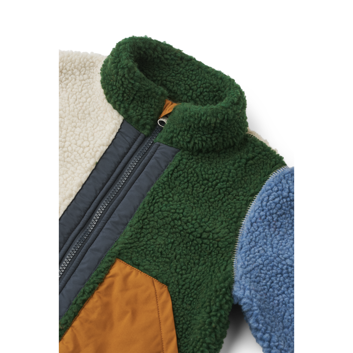 Liewood Noam Pile Jacket - Garden green multi mix