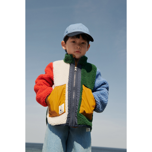Liewood Noam Pile Jacket - Garden green multi mix
