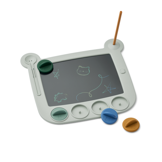 Liewood Venzora Magic Drawing Board w Stamps - Dove blue multi mix