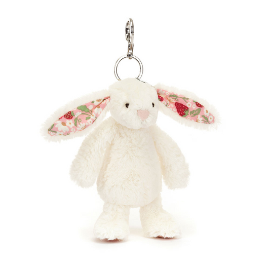 Jellycat - Blossom Cream Bunny ´Berry´ Nyckelring