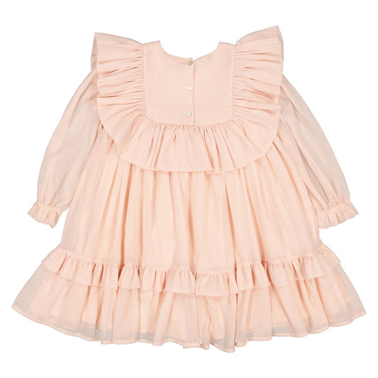 MarMar Copenhagen Damra Glitter Crepe Dress - Rose Dust Glitter