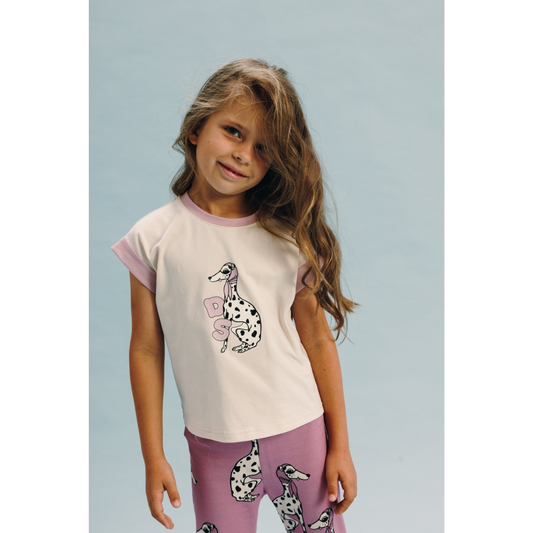 Dear Sophie - Dalmatian Ecru T-shirt
