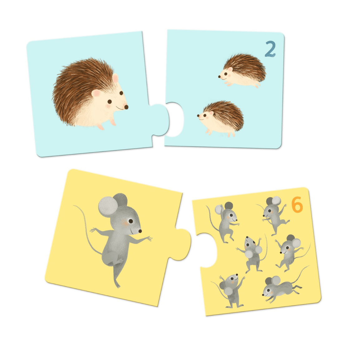 Djeco Duo Puzzle - Baby Animals