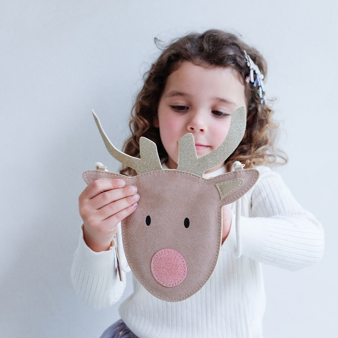 Mimi &amp; Lula Bag with Strap - Reindeer Christmas