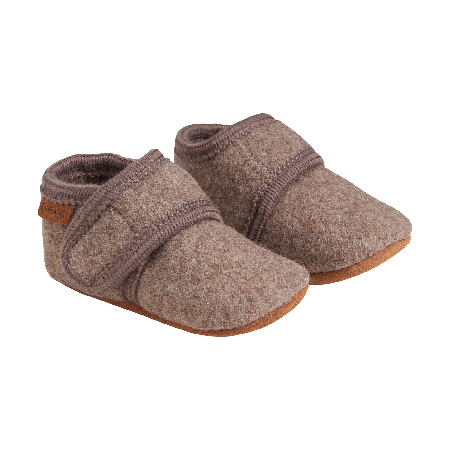 En Fant  Baby Wool slippers - Walnut