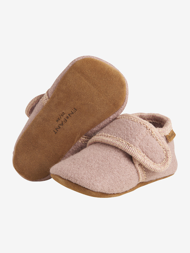 En Fant  Baby Wool slippers - Bark