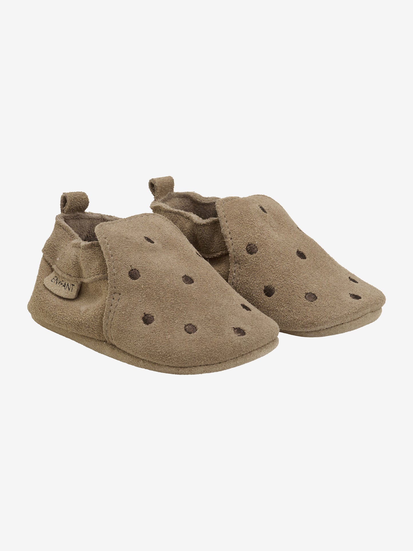 En Fant Innetofflor Suede Emb. - Pine Bark