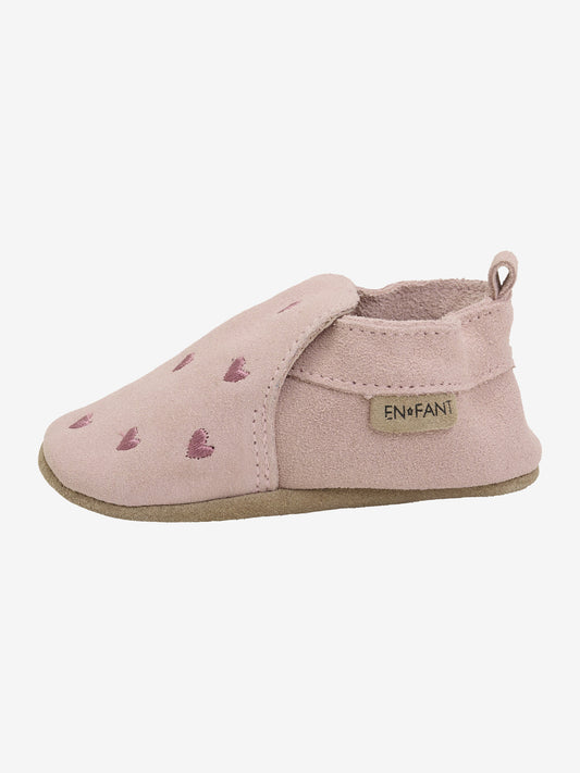 En Fant Innetofflor Suede Emb. - Misty Rose