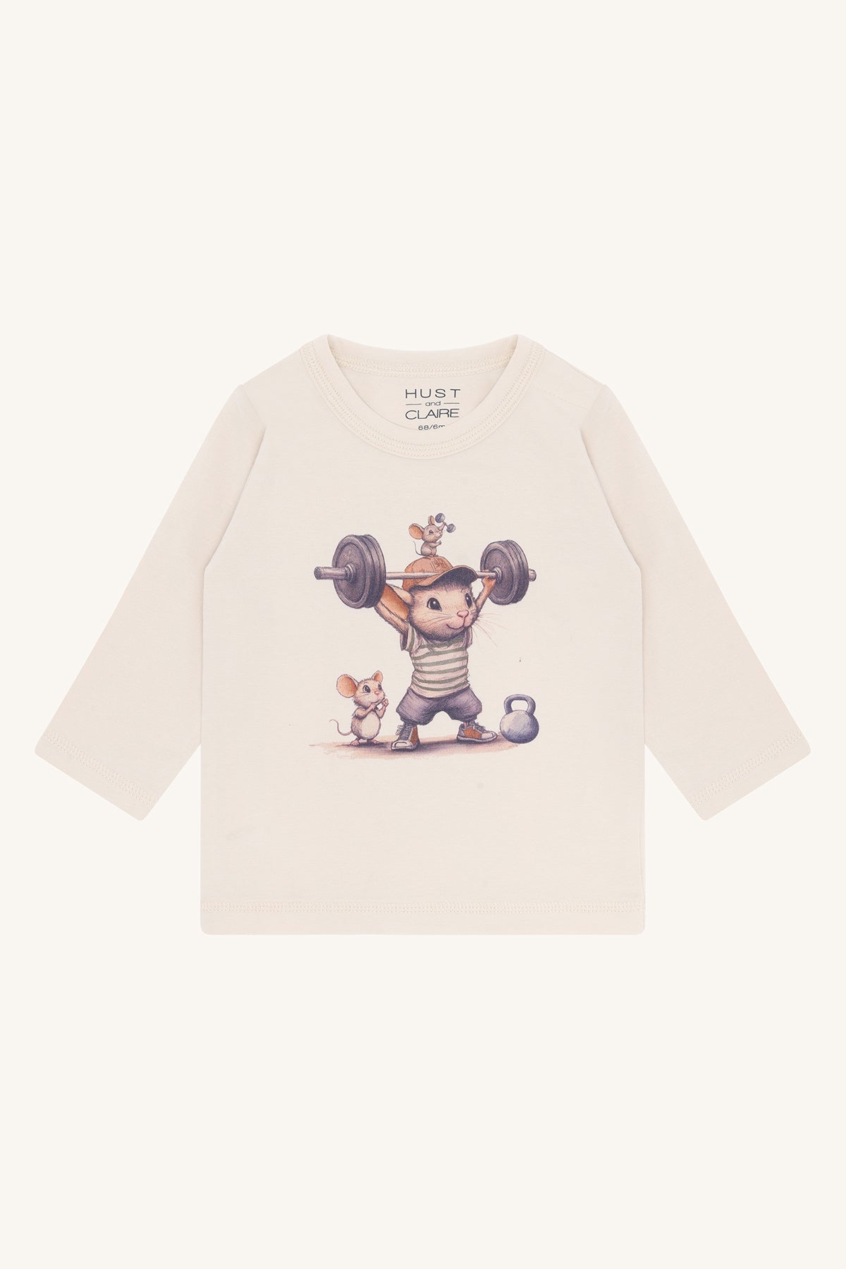 Hust & Claire HCAugust Strong Mouse T-shirt -  French Oak