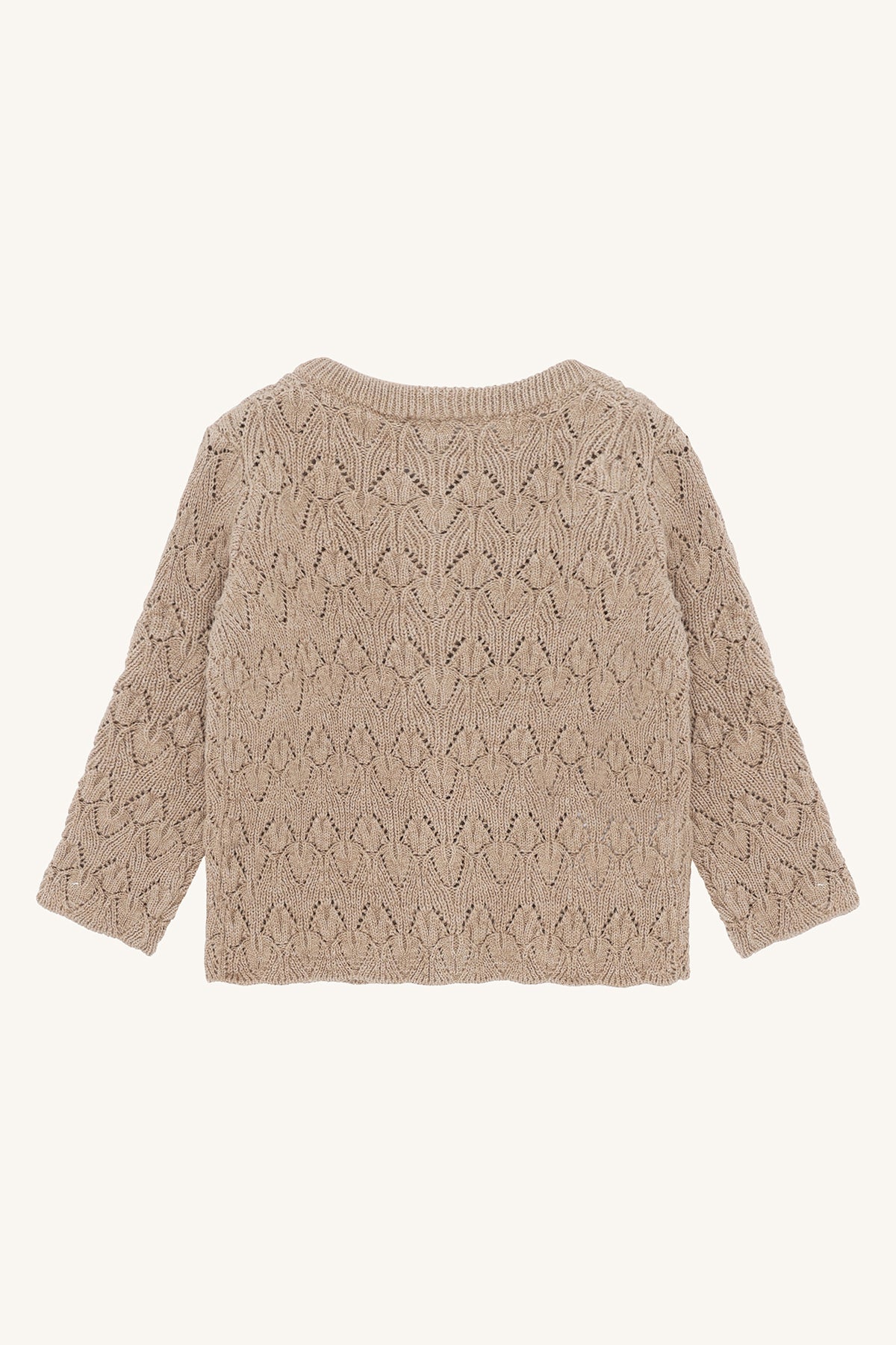 Hust & Claire HCCilja Pointelle Cardigan - Biscuit
