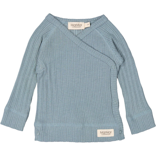 MarMar Copenhagen Tut Wrap Långärmad Tröja - Blue dove