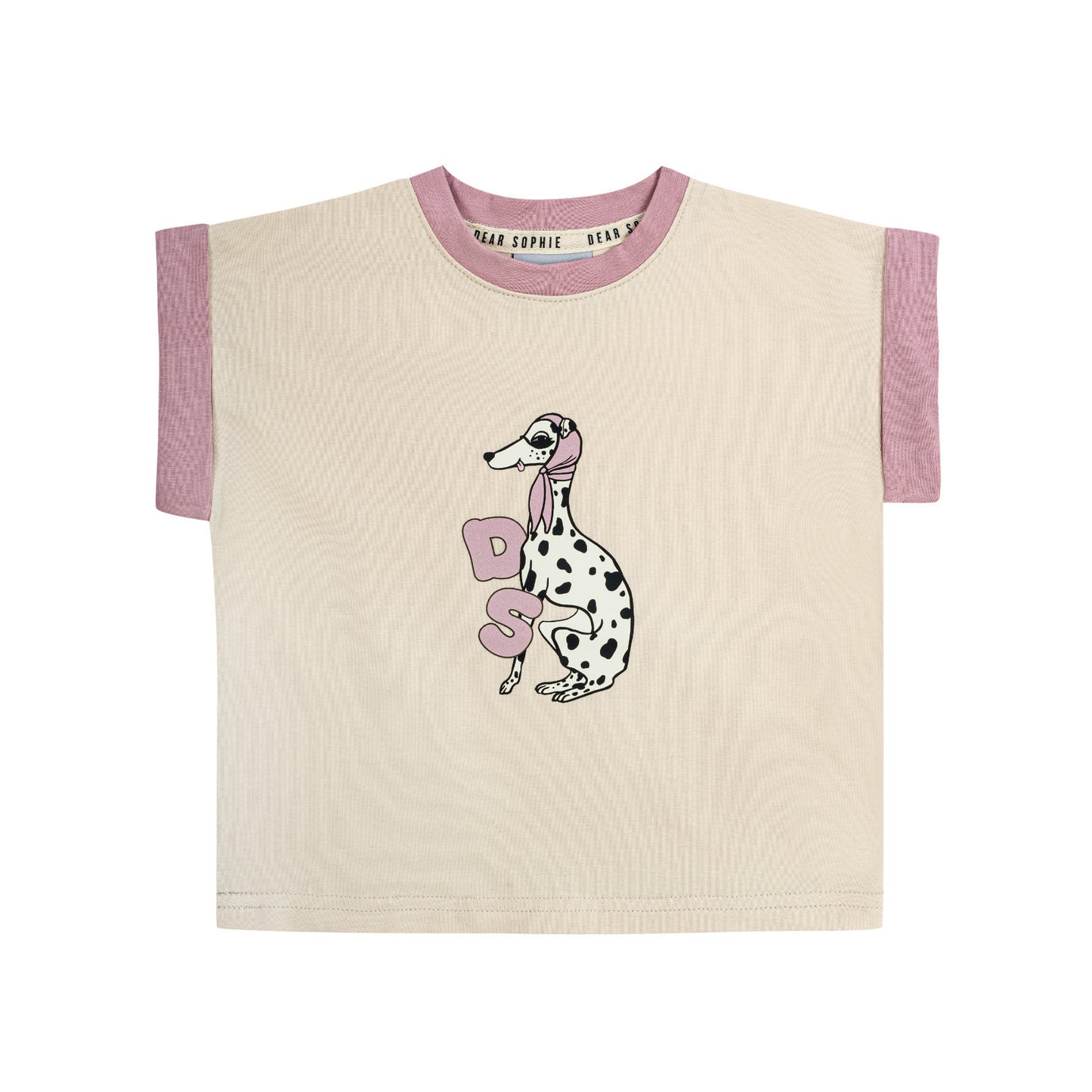 Dear Sophie - Dalmatian Ecru T-shirt