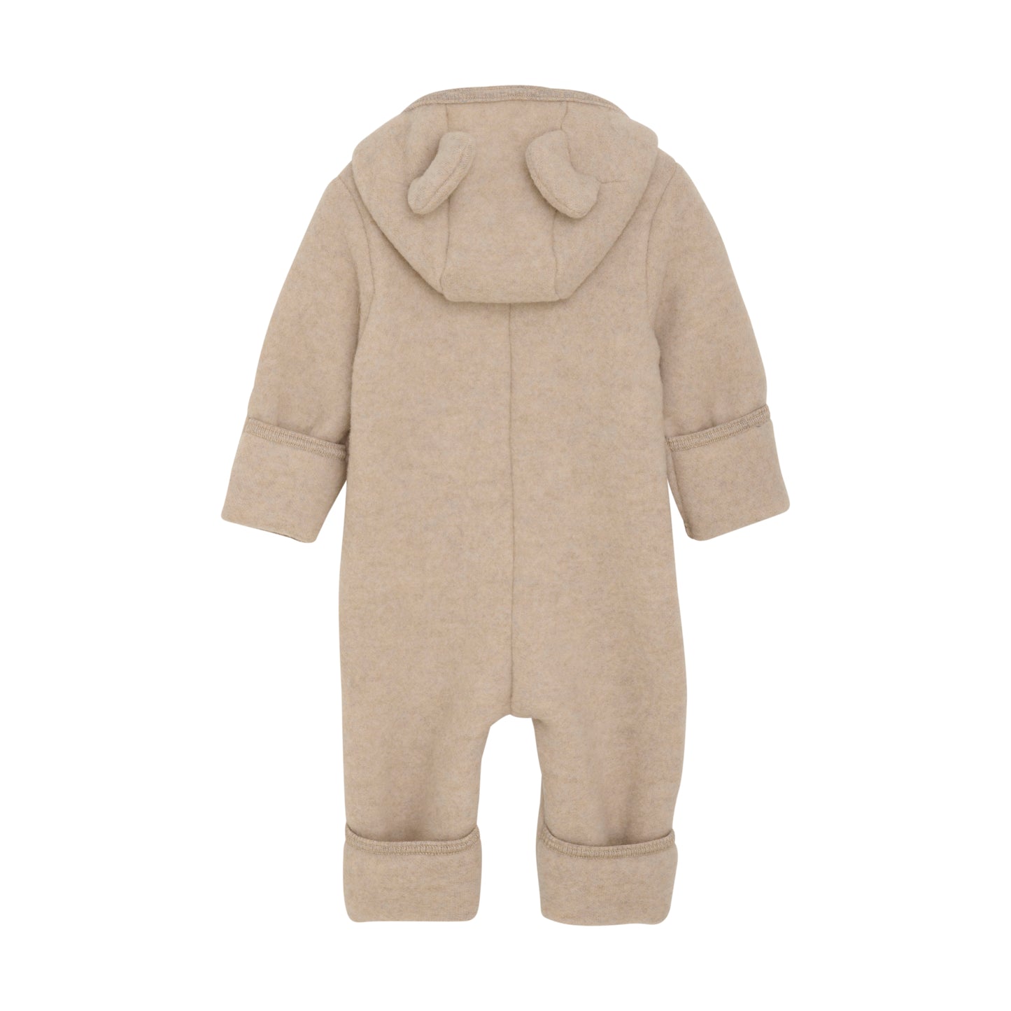 HUTTELiHUT Pram Suit Ears Wool Fleece - Camel Melange
