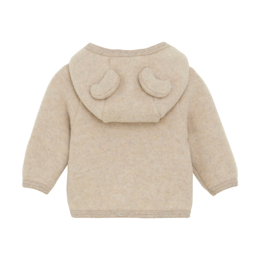 HUTELiHUT Jacket Ears Wool Fleece - Camel Melange