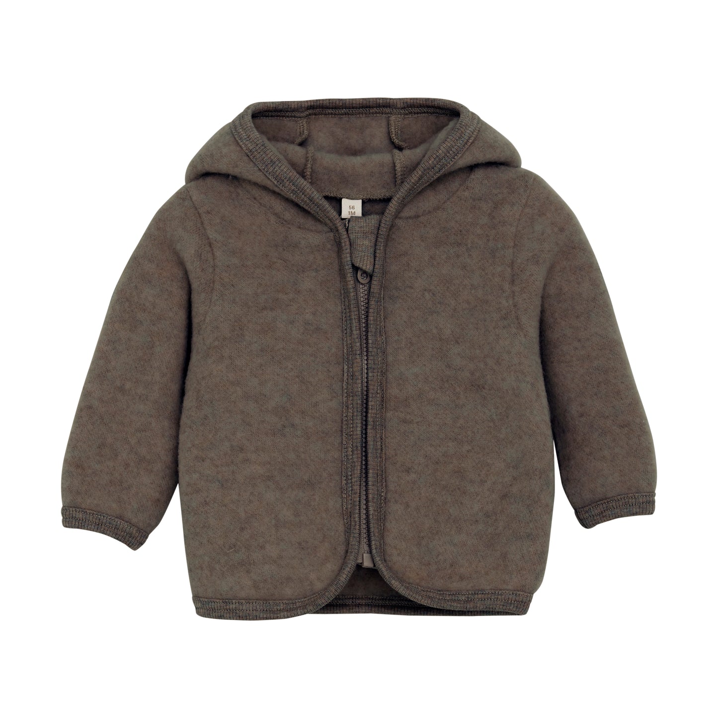 HUTELiHUT Jacket Ears Wool Fleece - Brown Melange