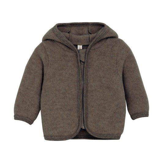 HUTELiHUT Jacket Ears Wool Fleece - Brown Melange