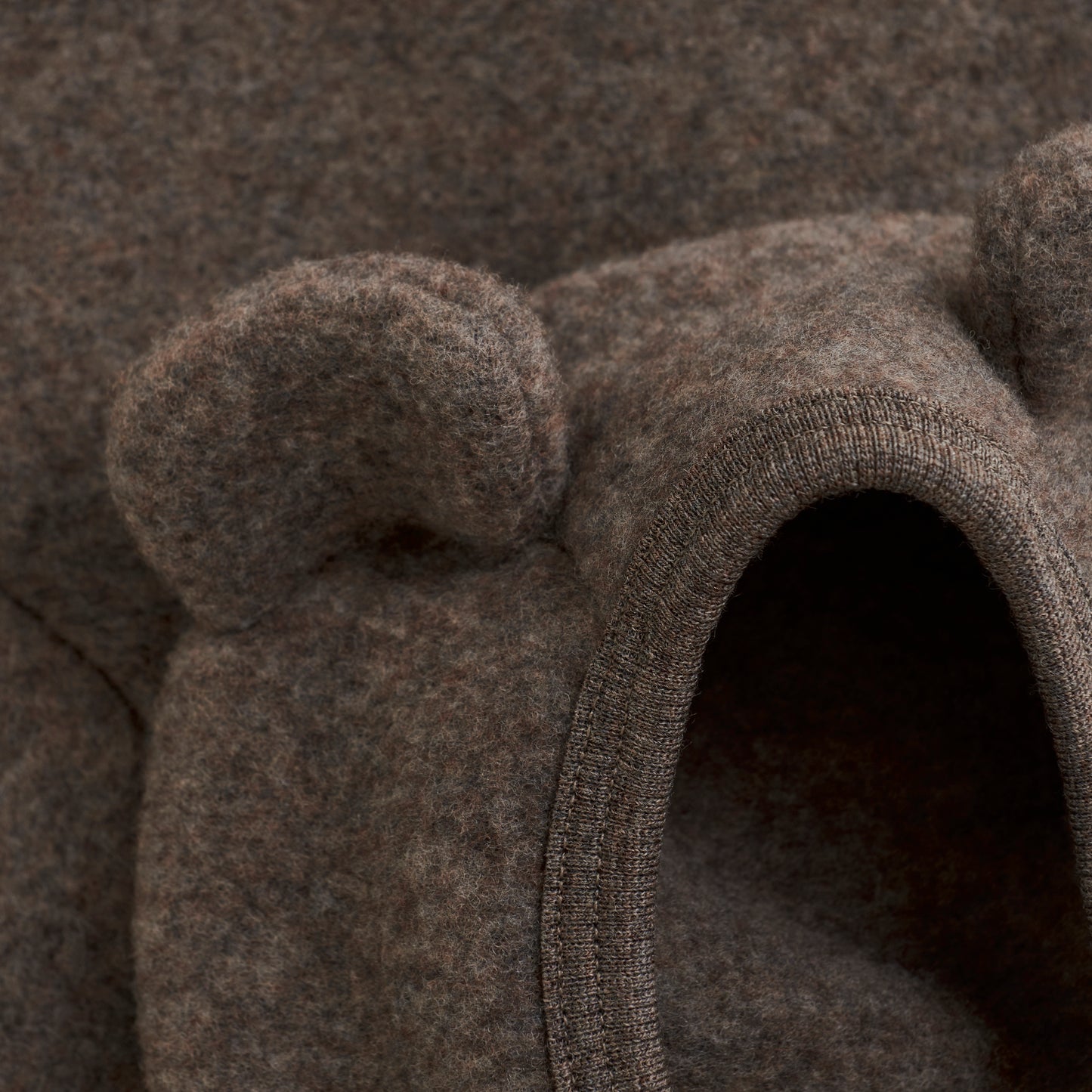 HUTELiHUT Jacket Ears Wool Fleece - Brown Melange