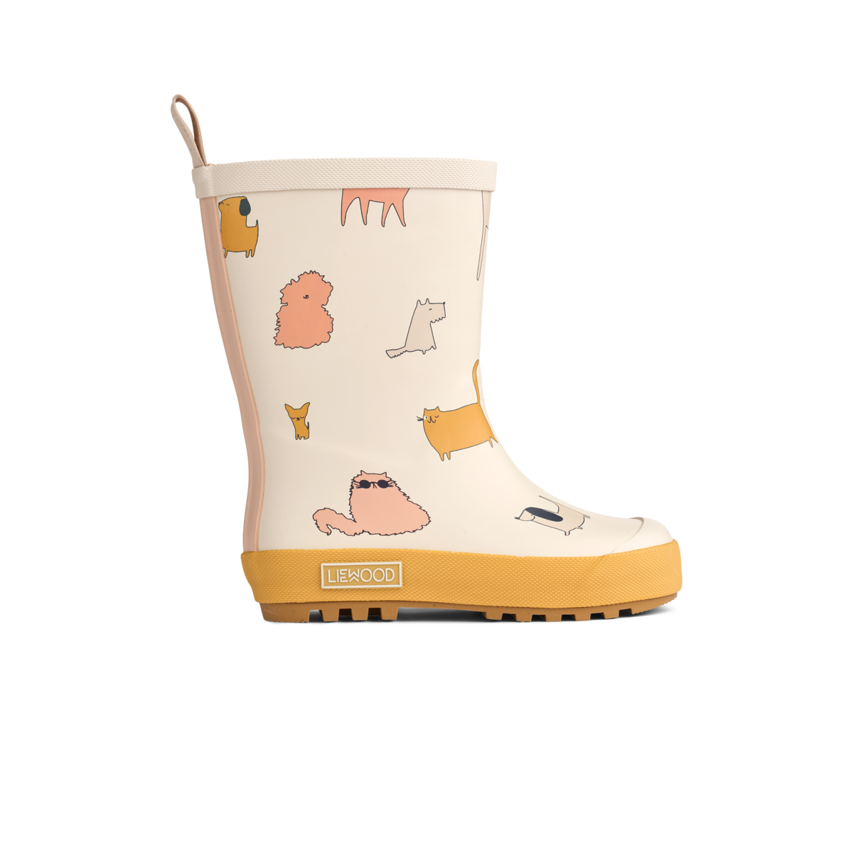 Liewood Mason Thermo Rainboot - Cats and Dogs / Sandy
