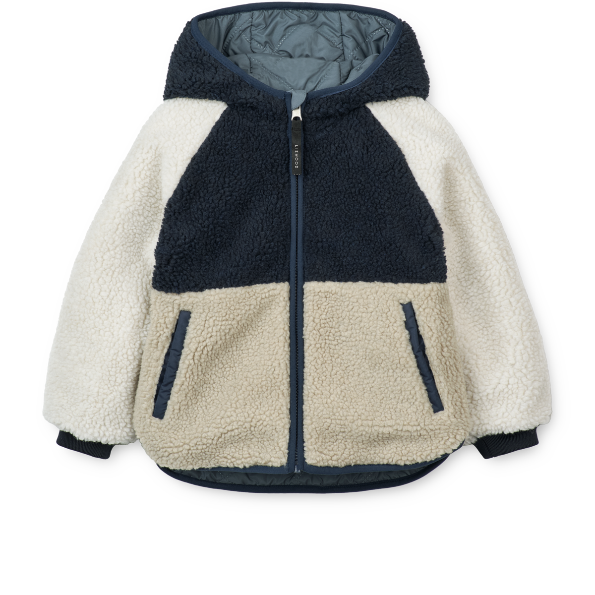 Liewood Jackson Reversible Jacket - Whale blue multi mix