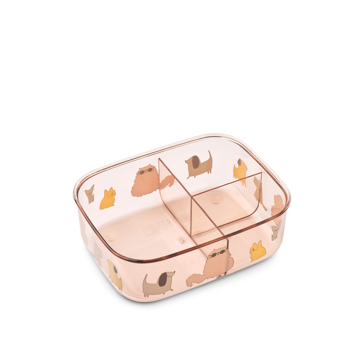 Liewood Arthur Tritan Lunchbox - Cats and Dogs / Sandy