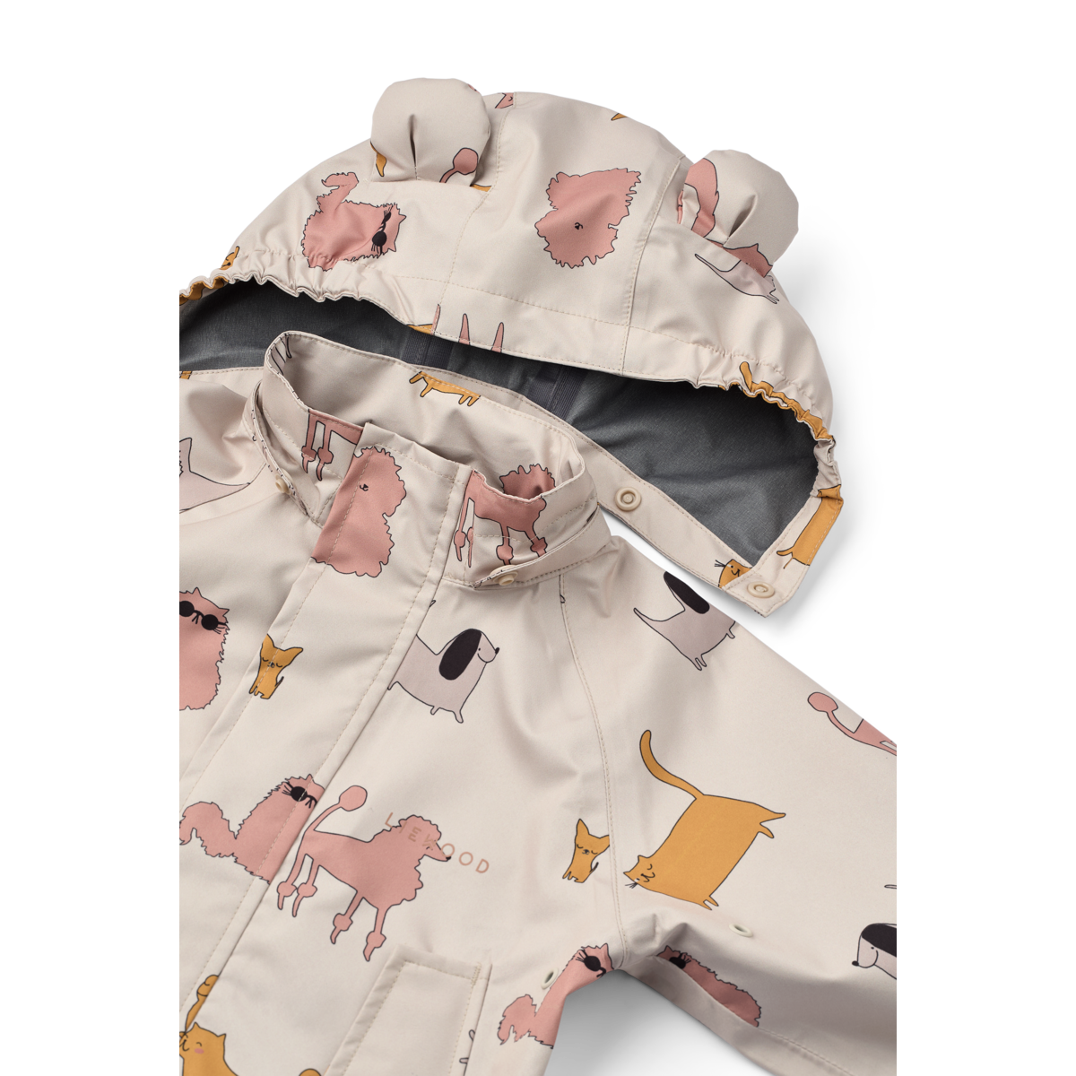 Liewood Manu Rainwear Set - Cats and Dogs / Sandy