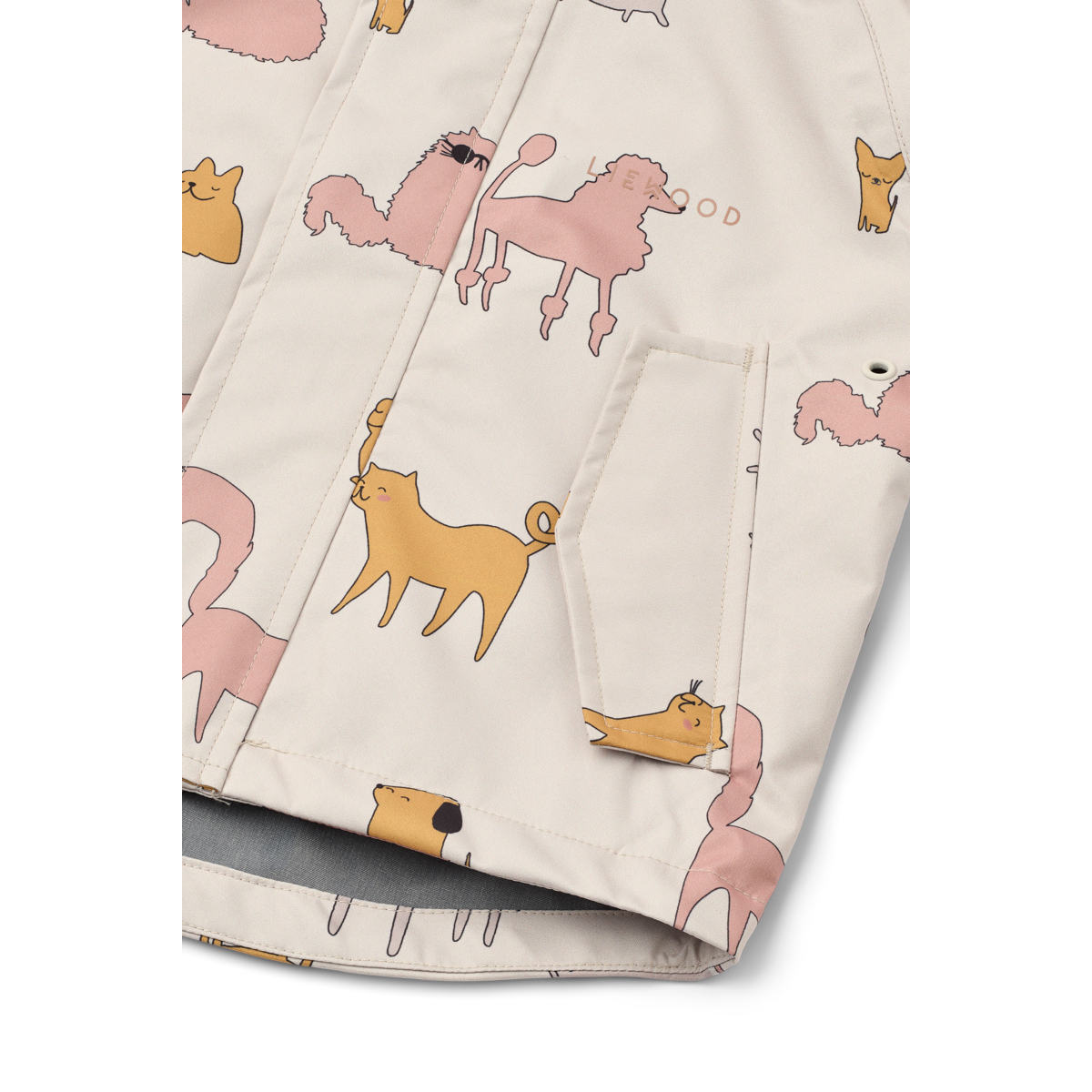 Liewood Manu Rainwear Set - Cats and Dogs / Sandy
