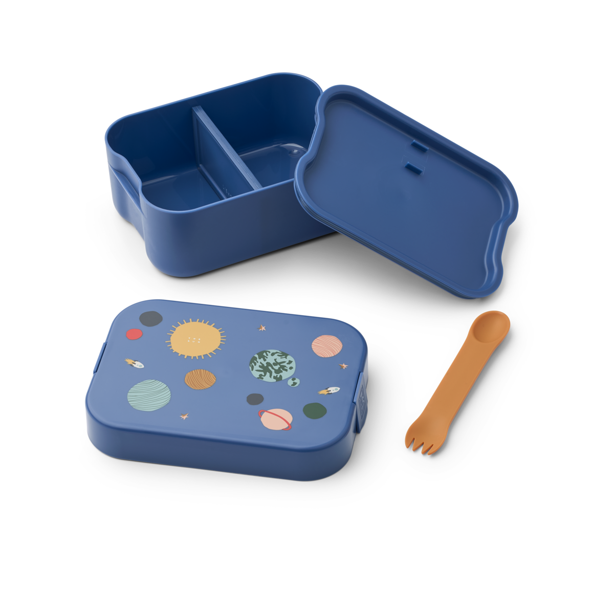 Liewood Chelsey Printed Lunchbox Set - Universe / Classic navy