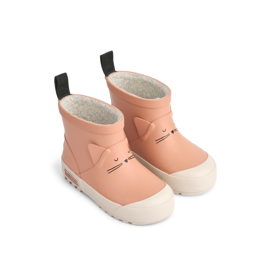 Liewood Jesse Cat Thermo Rainboot - Tuscany rose