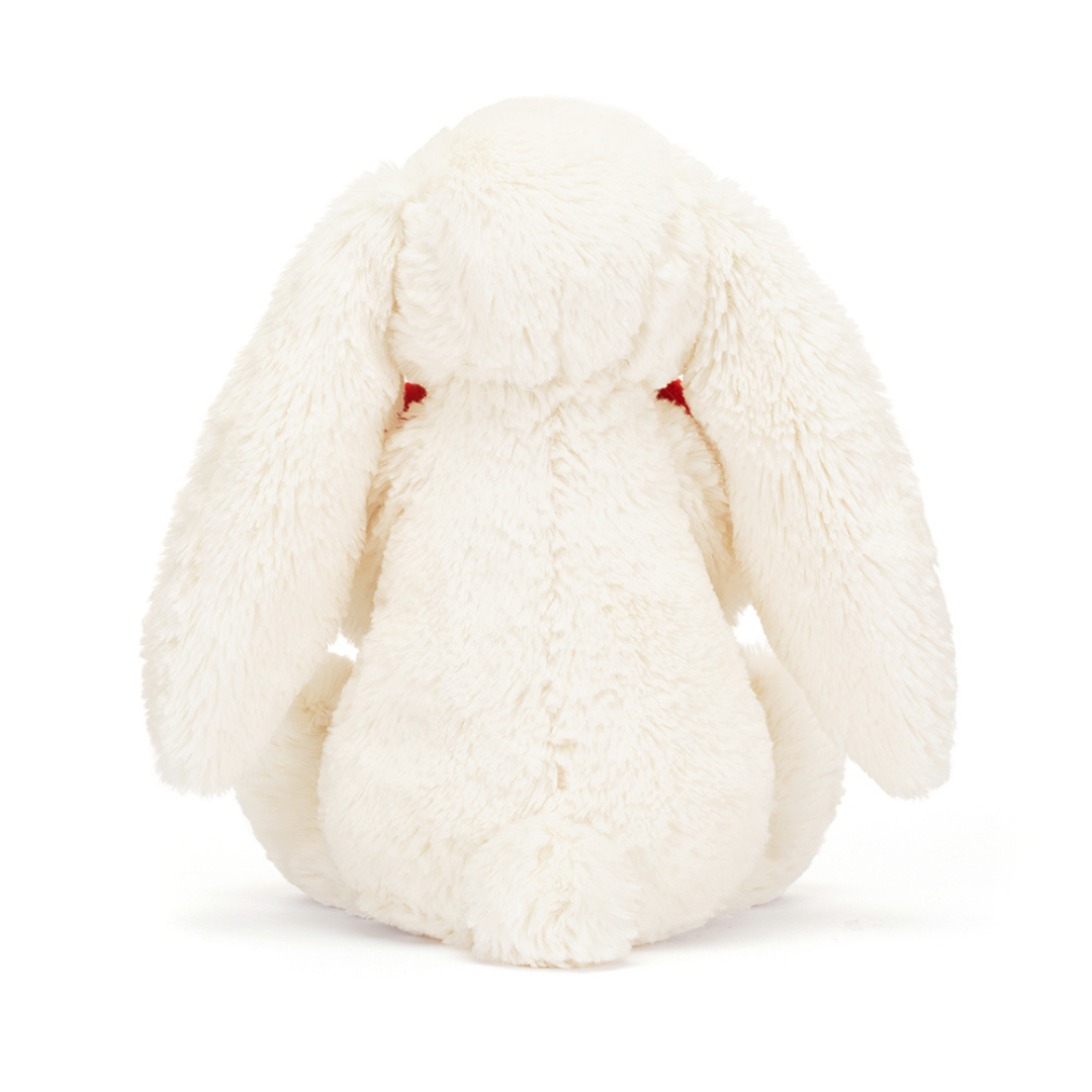 Jellycat Stuffed Animal - Bashful Red Love Heart Bunny Medium