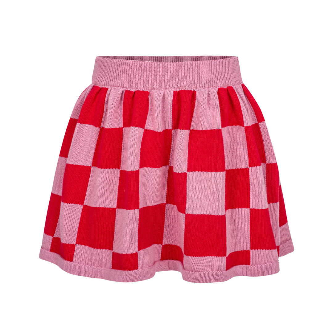 Dear Sophie - Pink Checker Skirt