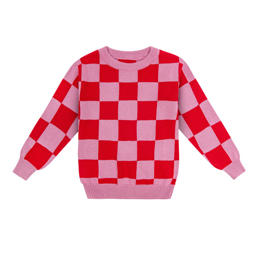 Dear Sophie - Pink Checker Tröja
