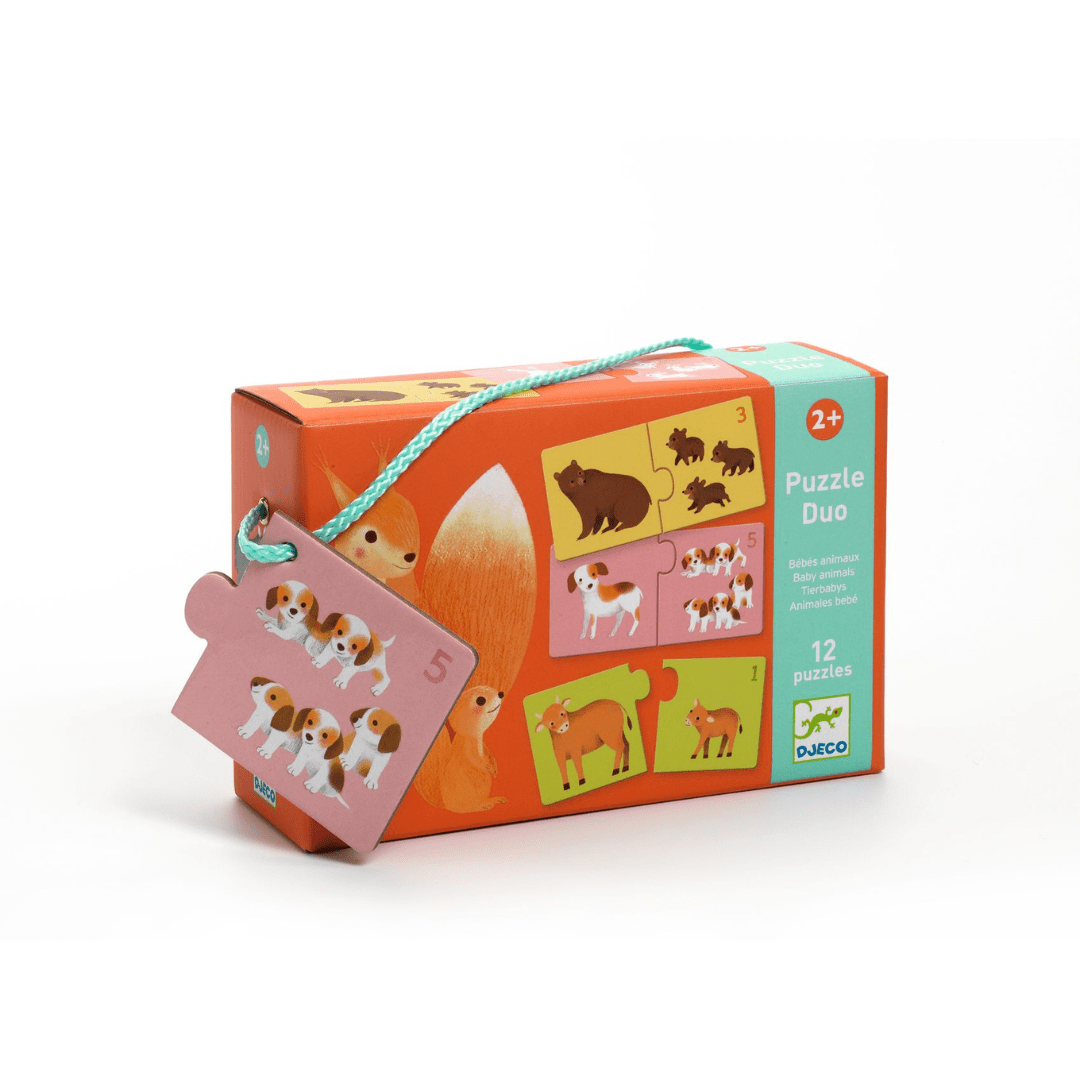Djeco Duo Puzzle - Baby Animals