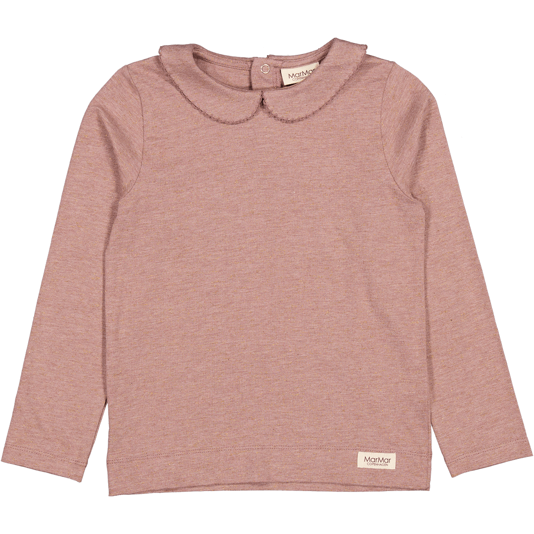 MarMar Copenhagen Taran Topp - Dusty Mauve Glitter